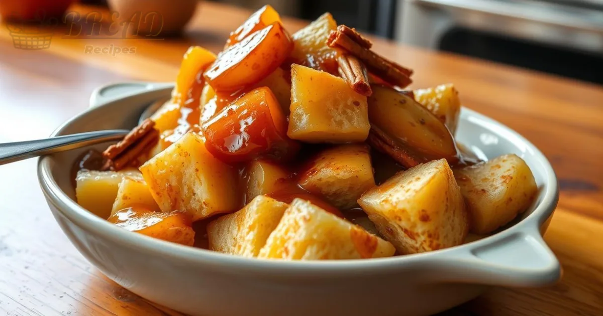 apple cinnamon gluten-free bread pudding